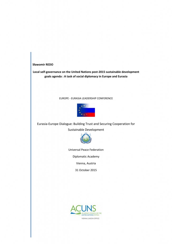 SREDO Local self-governance on the UN 31 October 2015_01